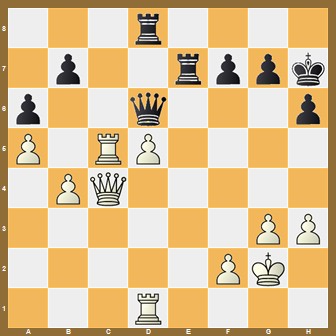 fen:3r4/1p2rppk/p2q3p/P1RP4/1PQ5/6PP/5PK1/3R4 w - - 0 1;