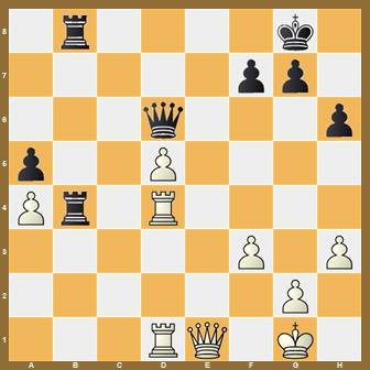 fen:1r4k1/5pp1/3q3p/p2P4/Pr1R4/5P1P/6P1/3RQ1K1 w - - 0 1;